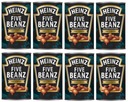 HEINZ 8x BAKED BEANZ FIVE BEANZ 5 fazuľových fazúľ