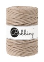 Paličkovaná šnúra Macrame 5mm 100m piesková