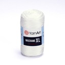 Macrame Yarart xl 3mm 154 / reťazec polyesteru Biel