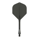 Hriadeľ Winmau Fusion s pierkom Black Black Medium