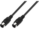 MONACOR MIDI-182/SW - MIDI kábel 2 x 5-pin 1,8m