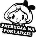 Nálepka PATRYCJA V AUTE 18x15 farieb