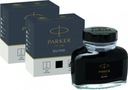 Atrament do plniaceho pera Parker 57ml čierny x2