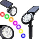 SOLAR záhradné svietidlo LED projektorové vonkajšie svietidlo DUSK SENSOR