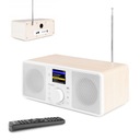 Biele INTERNETOVÉ RÁDIO WIFI DAB+ FM BT DIAĽKOVÉ