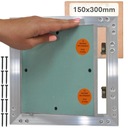 INVISION DVERE Hliník Revízna klapka GK 15x30 cm 150x300mm SKRUTKY