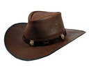 Kožený kovbojský klobúk z divokého západu