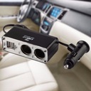 Čierny štýl 12V DC 12V 2 port USB nabíjania