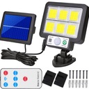 SOLÁRNE LAMPY SÚMRAK SNÍMAČ POHYBU 120LED DIAĽK