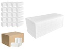 ZZ skladané papierové utierky Biela celulóza 3000 listov 2 vrstvy hrubé