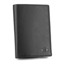 Peňaženka Zagatto, prírodná koža, čierna ZG-N4-F2