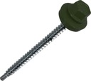 Poľnohospodárske vŕtacie skrutky na spojenie plechu s drevom 4,8 x 80 mm RAL 6020