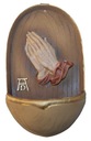 Aspersorium Stoup 'Praying Hands' - 12,4 cm vysoká