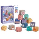 SENZORY BLOCKS SOFT ANMALS 12 ks WOOPIE