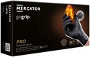 MERCATOR GOGRIP ČIERNE RUKAVICE SILNÝ NITRIL ČIERNA PRE MECHANIKOV L