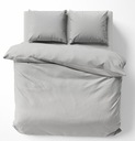 POSTEĽNE 160x200 + 2 OBLIECKY NA VANKÚŠ PREMIUM BAVLNA SVETLO SIVÁ DAMASK.