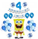 Sada balónikov Sponge Bob 4 narodeniny + meno
