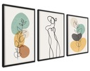 OBRAZOVÝ PLAGÁT ONE LINE WOMAN abstrakt 30x40