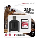 KINGSTON 256 GB SD SDXC 300/260Ms UHS-II 3 + čítačka