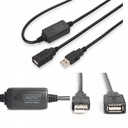 Aktívny predlžovací kábel DIGITUS USB A 2.0 10m