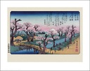 Prémiový plagát Hiroshige Mount Fuji Koganei Bridge