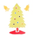 Nálepka na chladničku gél na vianočný stromček a vianočné zvončeky
