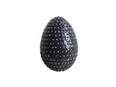 Veľkonočné vajíčko, čierne flitre, ručná práca 8cm