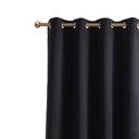 Hotový zatemňovací záves 140x250 s očkami Laurel black