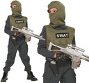 KARNEVALOVÝ KOSTÝM POLÍCIA S.W.A.T. Prevlek policajta 140 cm