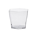 Šesťhranné sklenené nádoby, bezfarebné, 60ml, 24 ks