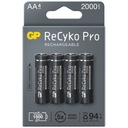 4 x batérie GP ReCyko Pro AA R6 2000mAh