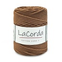 Šnúra kordový kábel La Corda 5 mm / valček 100 m / 220 karmel