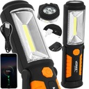 VÝKONNÁ DIELENSKÁ LAMPA NABÍJACIA LAMPA LED COB LAMPA HÁČKOVÝ MAGNET USB