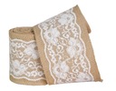 Jute Ribbon s čipkou 10 cm/2,5 m Juta Svadba