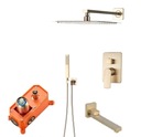 Zlatý podomietkový sprchový set -GOLDEN MAT 30
