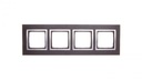Simon 54 Nature Quadruple rám kovový INOX YIN DRN4/78