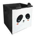 Košík, textilný box na hračky panda