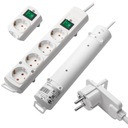 Napájacia lišta s vypínačom 2m 4G Brennenstuhl FLAT PLUG