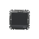 Sedna Designová zásuvka s žalúziami IP44 čierna