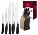 SÚPRAVA nožov GERLACH BLOK KUCHYNSKÝCH NOŽOV SHARP CHEF DECO BLACK