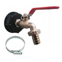 KONEKTOR adaptér MAUZER 1000L + VENTIL 3/4 kohútik + pás