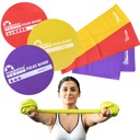 Sada 3x cvičebných rehabilitačných pásov Majestic Sport