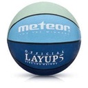 Šedá/modrá basketbalová lopta Meteor LAYUP #5