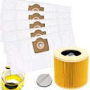 5x SILNÉ PLÁNENÉ TAŠKY + FILTER DO VYSÁVAČA KARCHER WD3 SE4001