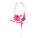 BuddyPhones Slúchadlá s mikrofónom pre deti 3+ 85dB StudyBuddy Pink