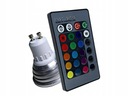 Farebná GU10 RGB LED žiarovka ovládaná diaľkovým ovládačom