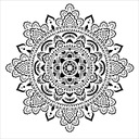 Šablóna na maľovanie, šablóny na maľovanie, Mandala