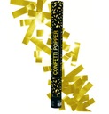 Confetti GOLD pruhy 60 cm tuba na narodeniny
