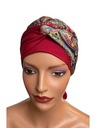 Turban Sejla, obojstranná pokrčená šatka, tiež po chemoterapii