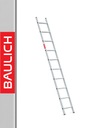Hliníkový oporný rebrík BAULICH 1x9 - 150 KG